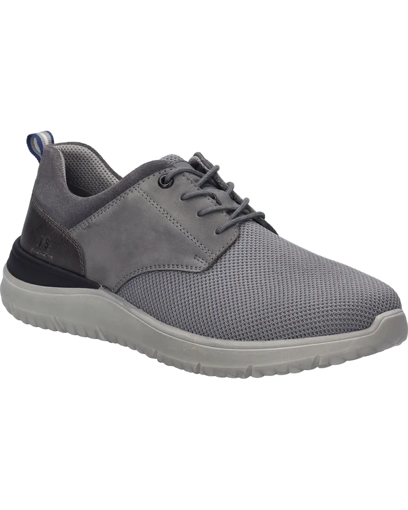 Josef Seibel Halbschuh Wales 03, Leder, Schnürung - Grau Grau