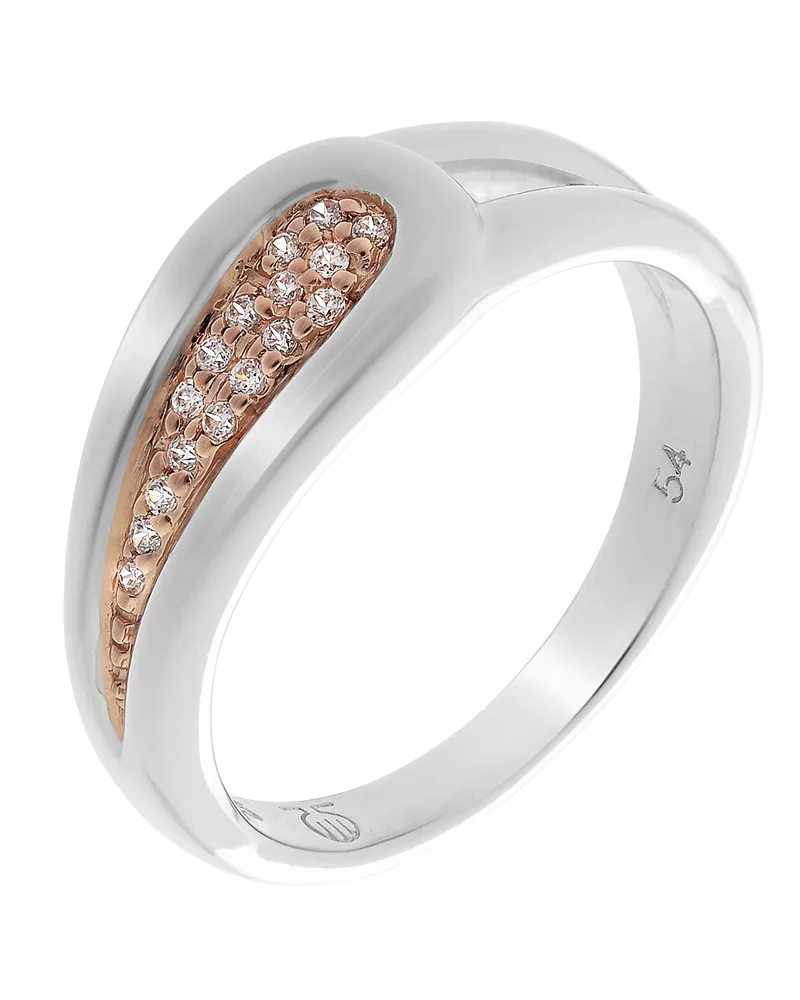Orphelia Damen-Ring Sterling-Silber 925 – Silber/Rosé ZR-7228 Silber