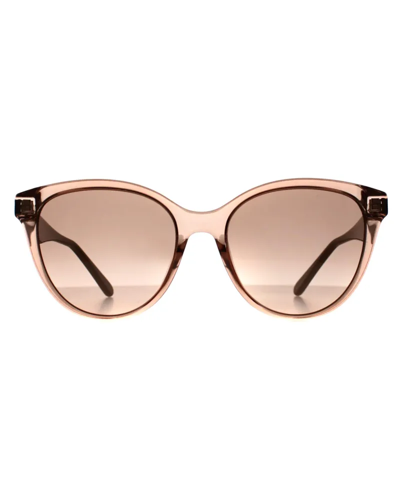 Ferragamo Cat Eye Damen Kristall Sand Rose Grau SF1073S Beige