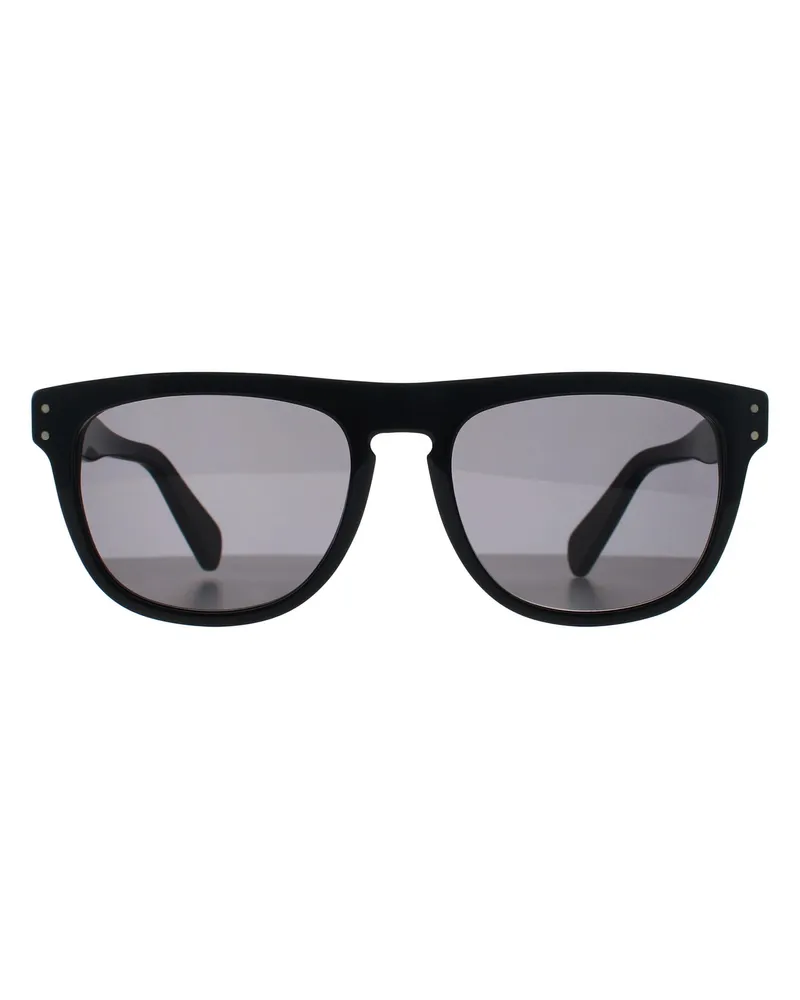 Ferragamo Round Sonnenbrille SF1111S, dunkelgraue Gläser - Schwarz Schwarz