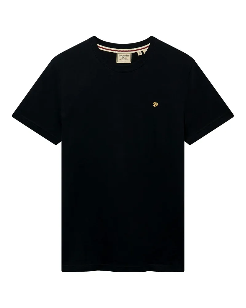 Superdry. T-Shirt, kurzärmlig, Regular Fit - Schwarz Schwarz
