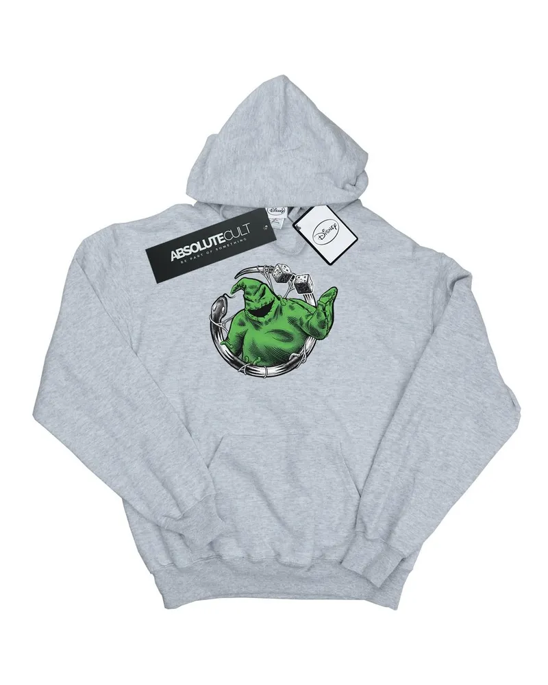 Disney Nightmare Before Christmas Roll The Dice" Kapuzenpullover für Damen (Grau Hellgrau
