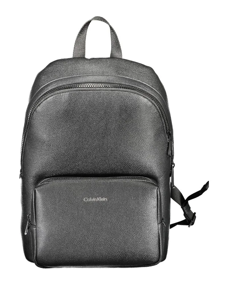 Calvin Klein Nero Poliuretano Herren Rucksack Schwarz