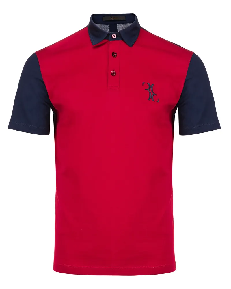 Billionaire Polo Shirt Double B Rot