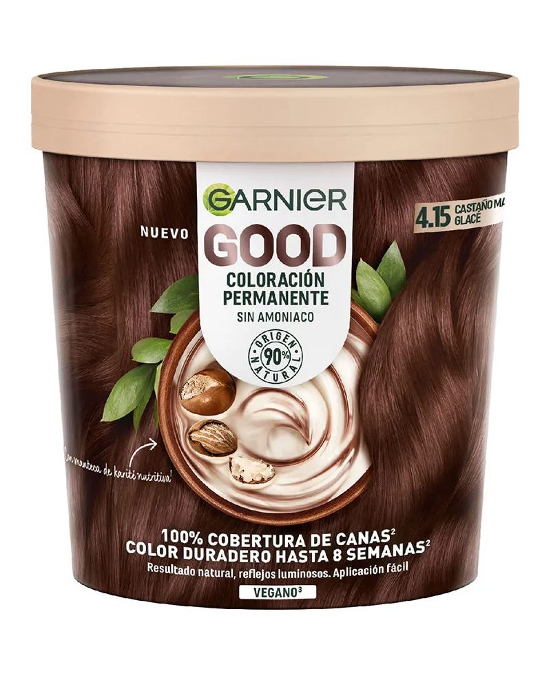 Garnier Good Permanent Color #4.15 Icy Chestnut (Glacé Kastanie), 217 ml 