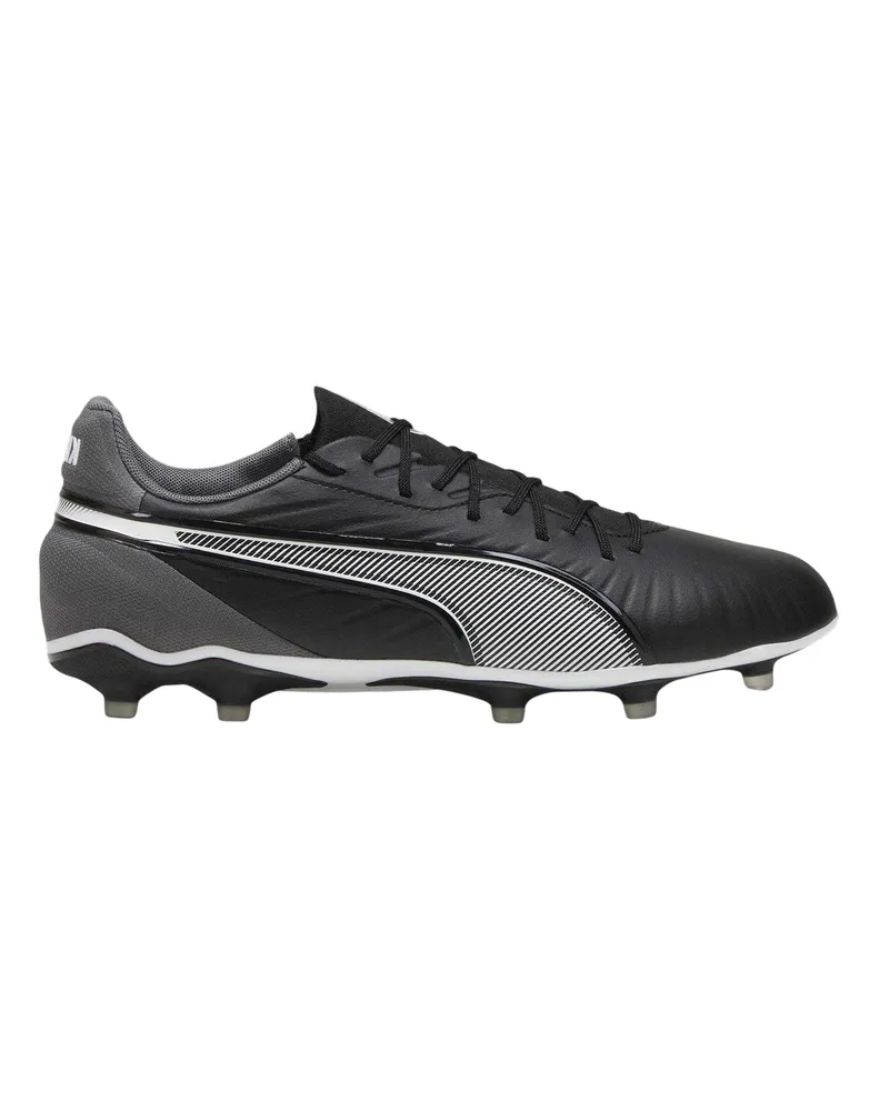 Puma King Match" Fußballschuhe mit festem Boden für Herren (Schwarz/Weiß Schwarz