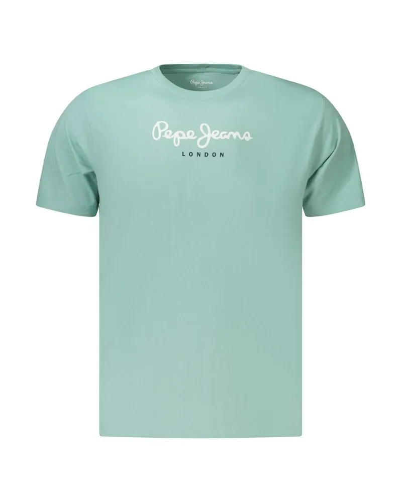 Pepe Jeans Azzurro Baumwoll-Herren-T-Shirt Blau