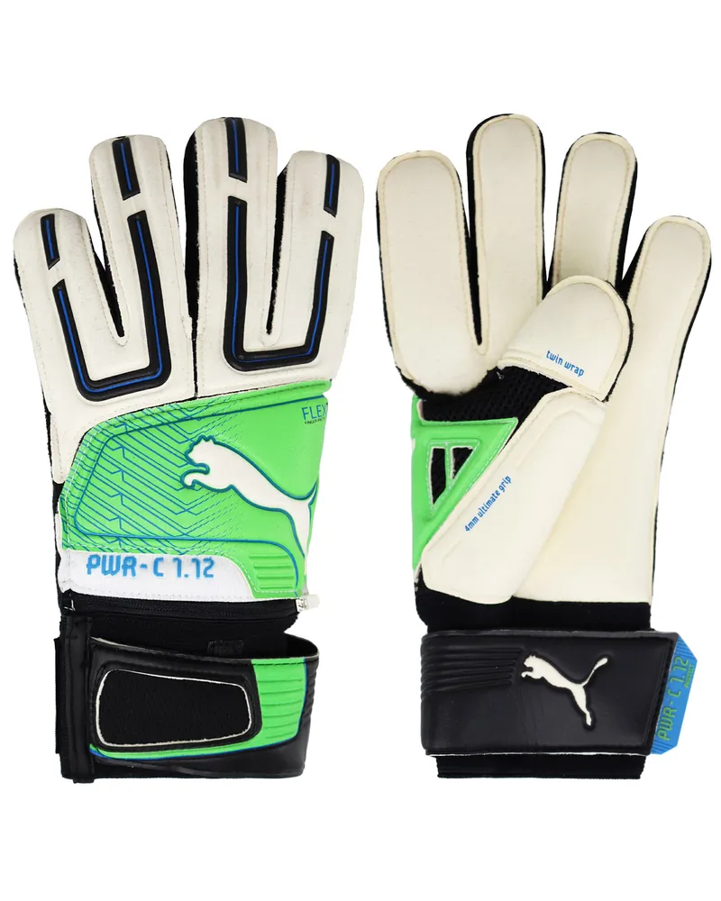 Puma Power Cat 1.12 Herren Weiß/Grün Torwarthandschuhe Weiß