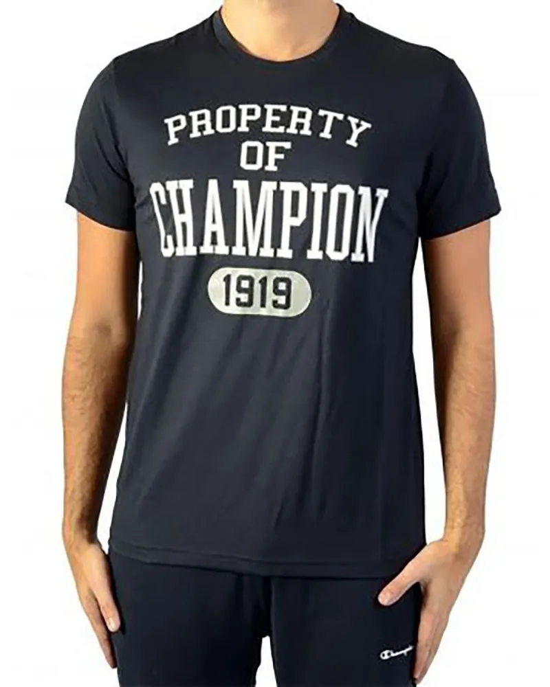 Champion Herren Property Of Champion T-Shirt (Marineblau Marineblau
