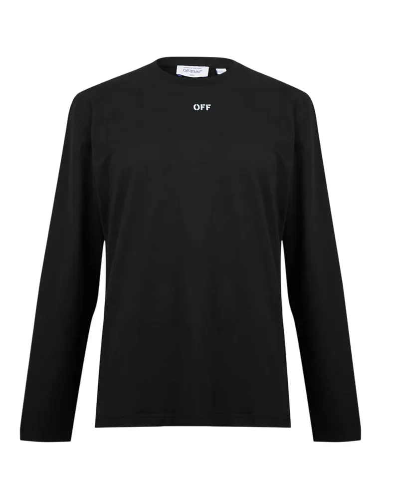 OFF-WHITE Off White - T-Shirt für Herren, Rundhalsausschnitt, Baumwolle, Regulär (Schwarz/Aquablau Schwarz