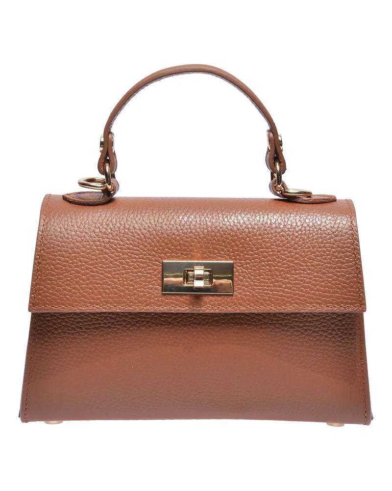 Isabella Rhea Braun Rindsledertasche Braun