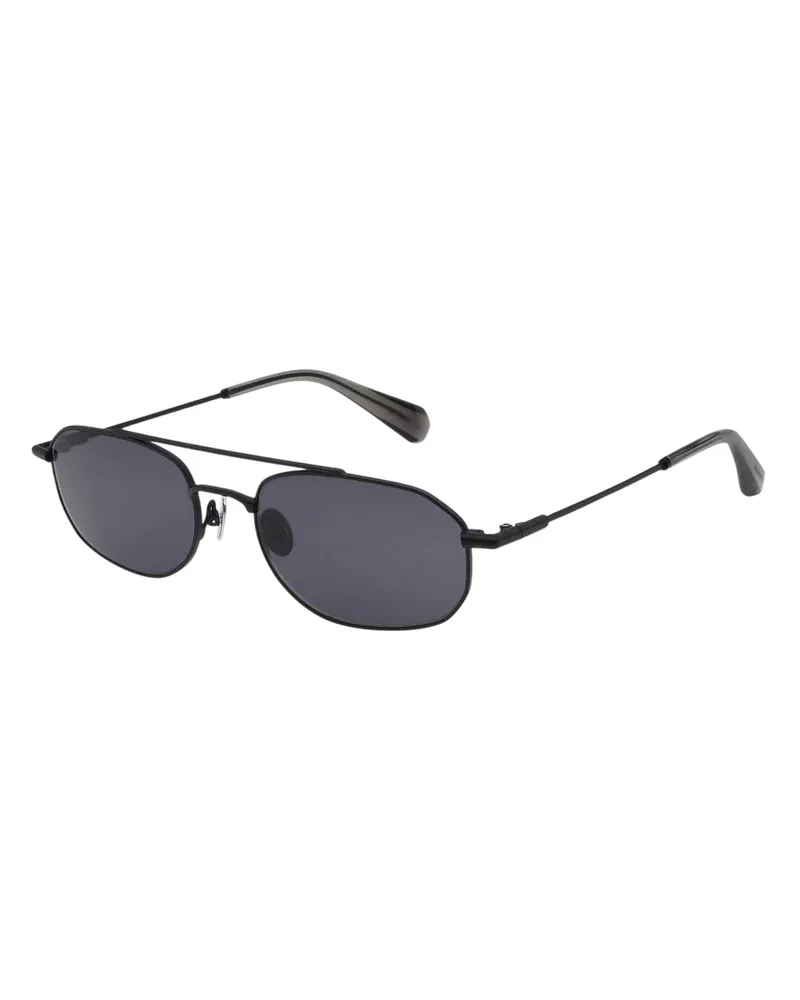 AllSaints AllSaints - Rechteck-Sonnenbrille für Herren/Damen Unisex (Mattschwarz Marineblau