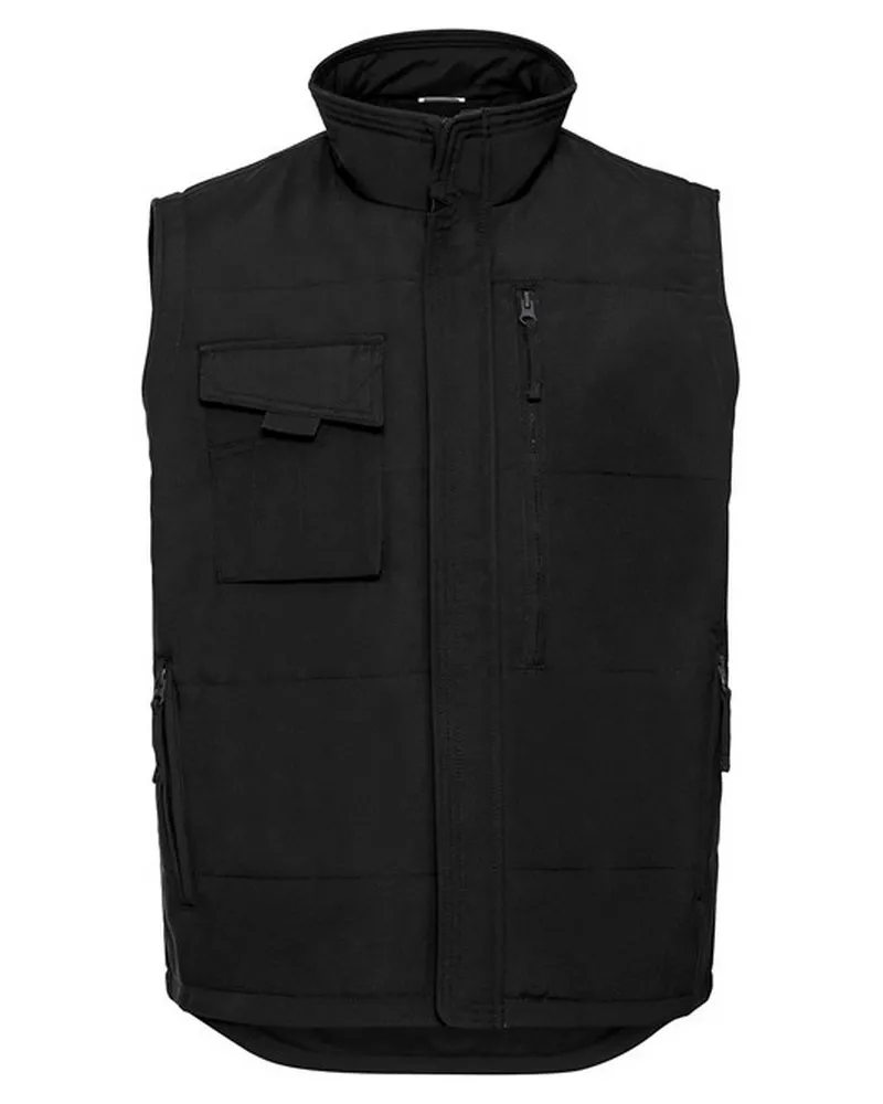 Russell Athletic Russell - Weste Extra stark für Herren (Schwarz Schwarz