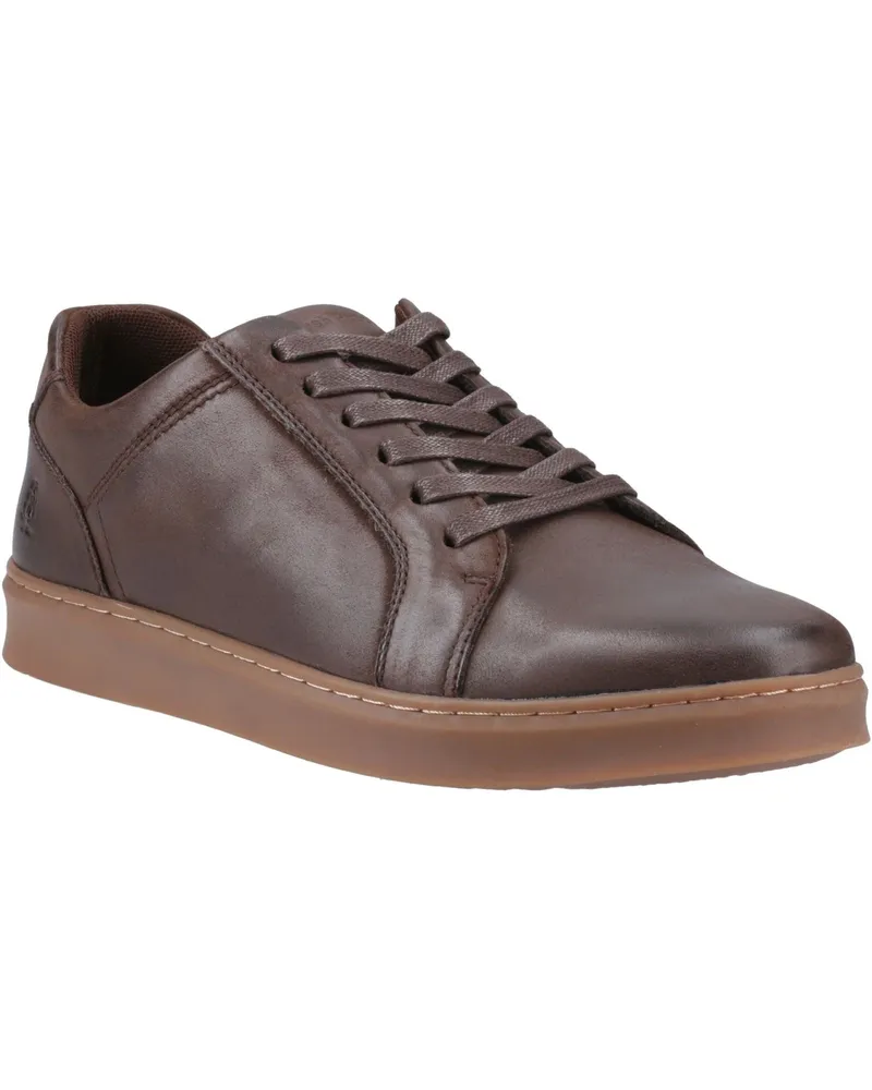 Hush Puppies Madden Herren Sneaker Aus Leder In Kaffeebraun Braun