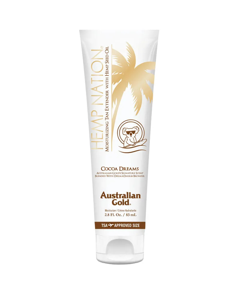 Australian Gold Hemp Nation Cocoa Feuchtigkeitscreme Zur Bräunungsverlängerung, 83 ml 