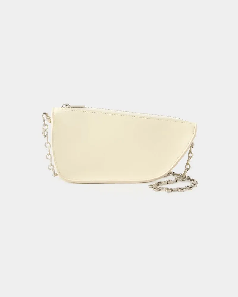 Burberry Wallet On Chain Micro Shield -  - Cuir - Beige Beige