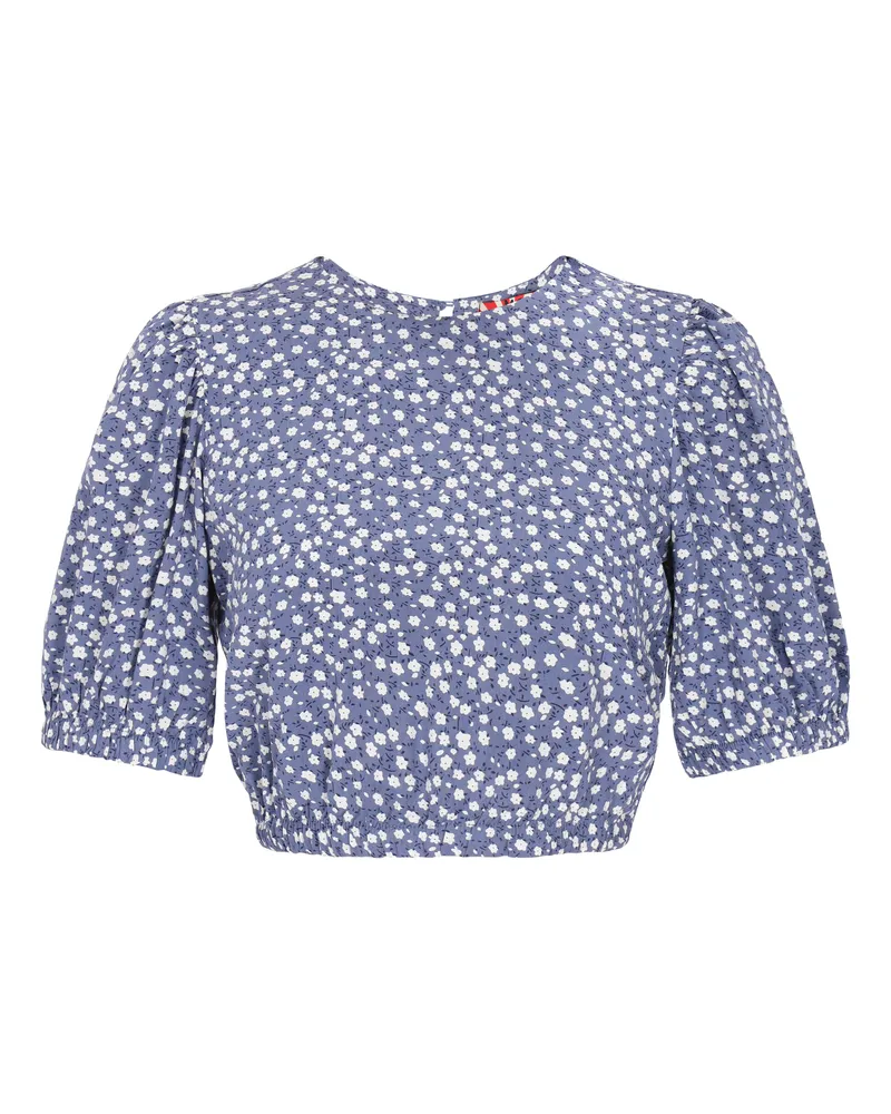 My Mo Bluse Frauen blau weiß Blau