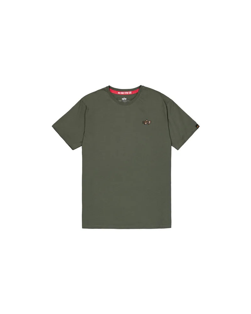 Alpha Industries 3D Small Logo T-Shirt Dunkelgrün