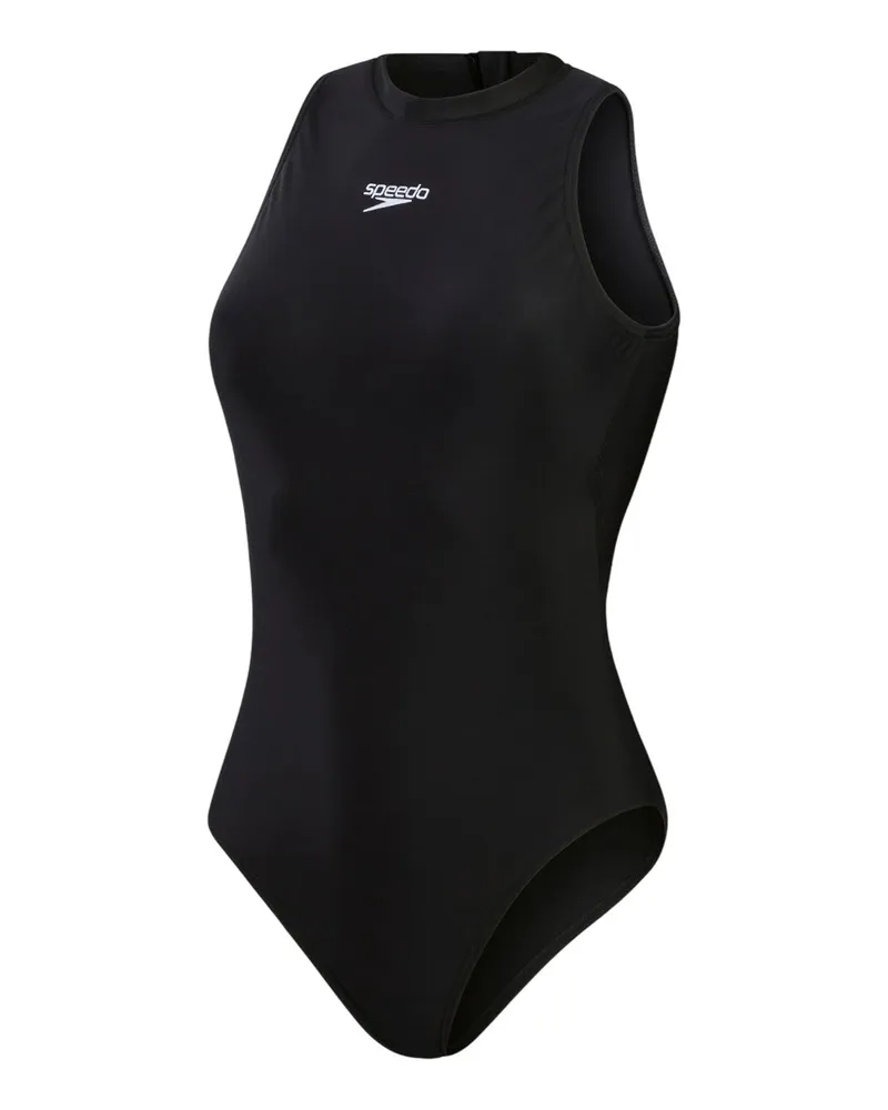 Speedo Hydrasuit" Badeanzug für Damen, Öko EnduraFlex (Schwarz Schwarz