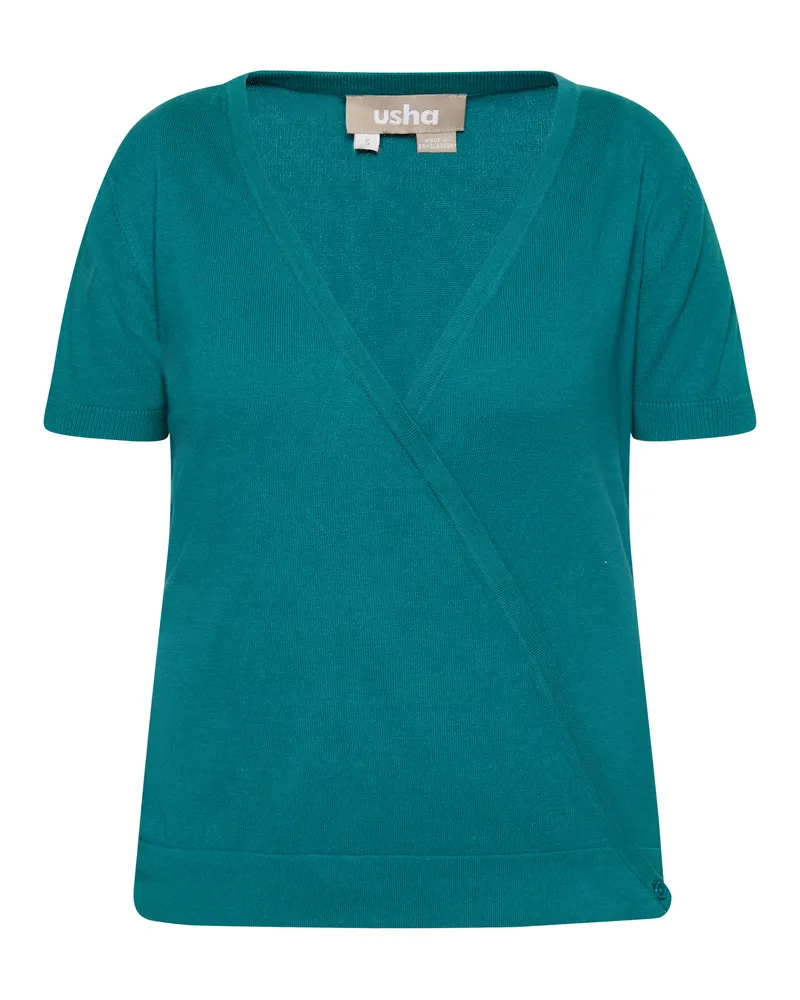 Usha Strickpullover Damen Benzin Türkis