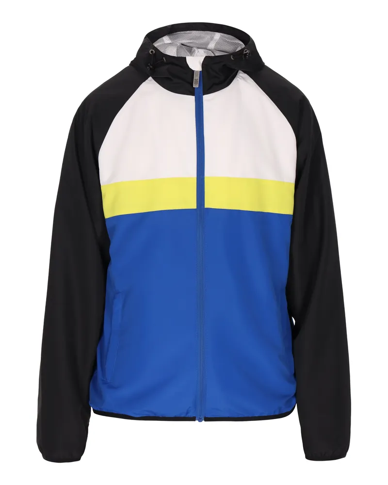 My Mo Anorak Herren Königsblau Colorblock Mehrfarbig