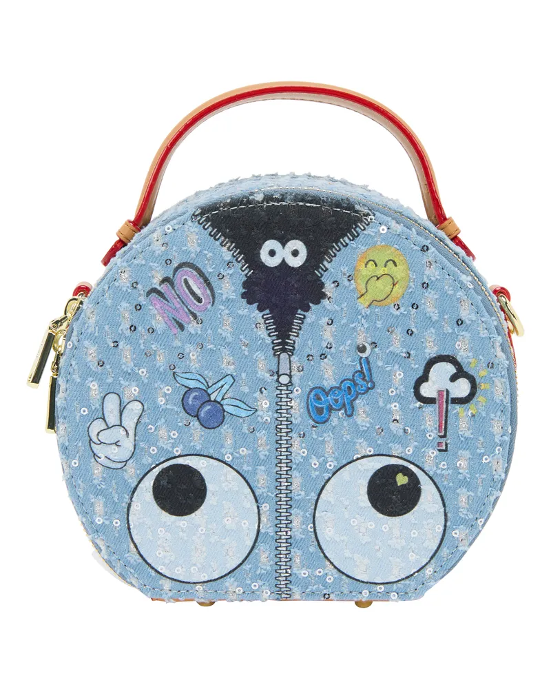 My Mo Schulranzen aus blauem Denim - Blau Blau