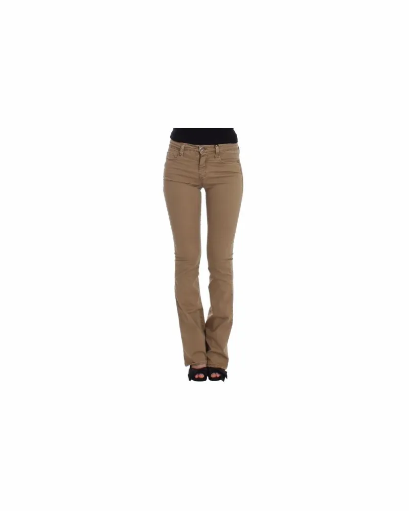 CoSTUME NATIONAL Straight‑Leg Denimhose, Stretch - Beige Beige
