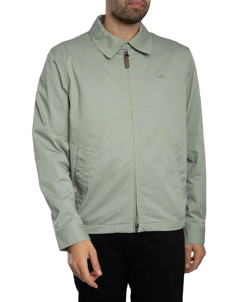 Gant Windjacke Aus Baumwolle, Grün Grün