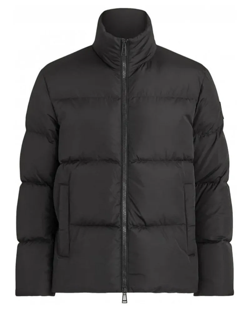 Belstaff Grid Paxton Schwarze Daunenjacke Schwarz