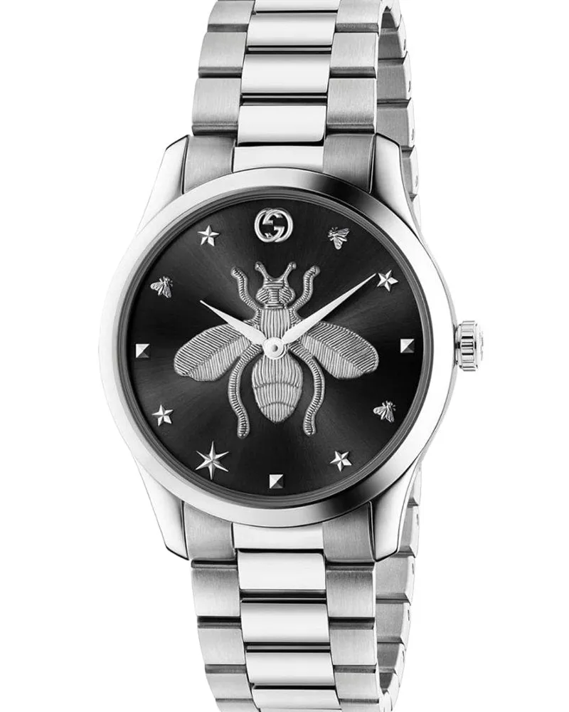 Gucci G-Timeless YA1264136 Unisex-Uhr Silber