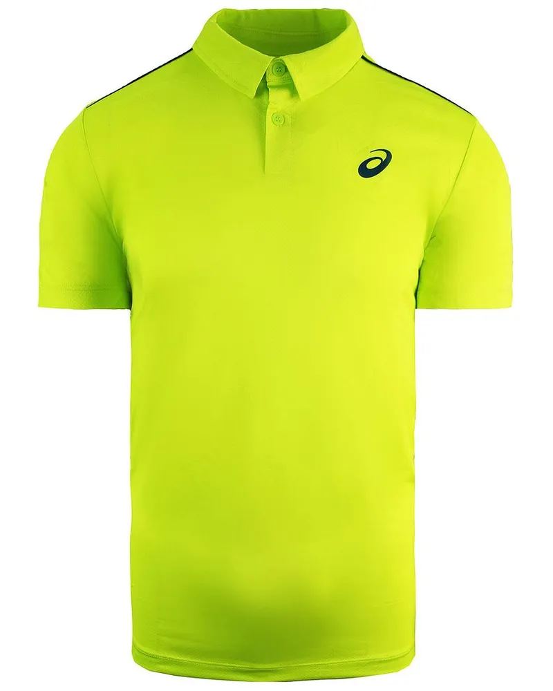 Asics Spieler Herren Green Tennis Polo Shirt Grün