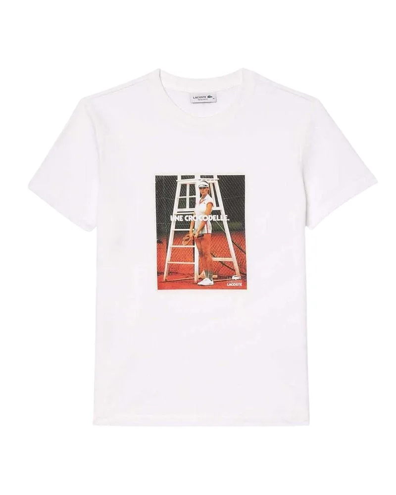 Lacoste T-Shirt für Damen, Piqué (Weiß Weiß