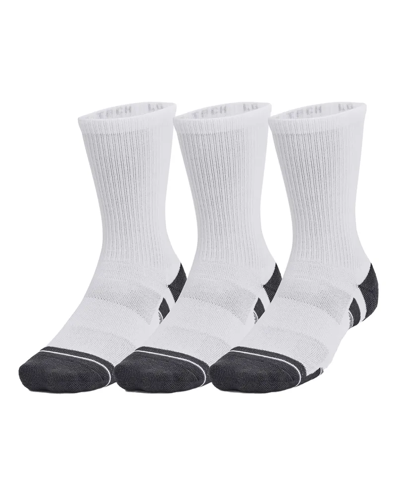 Under Armour Performance Tech" Socken für Herren/Damen Unisex (3er-Pack) (Weiß Weiß