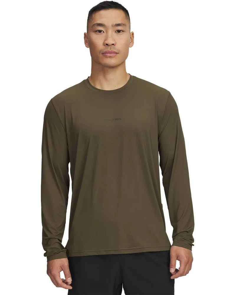 Under Armour Project Rock" Sportoberteil für Herren, Iso-Chill-Material (Grün Grün