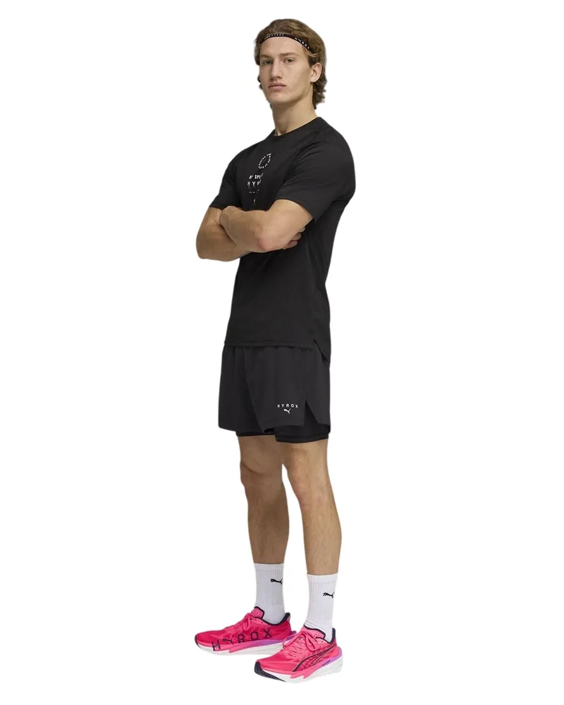 Puma Hyrox DryElite" T-Shirt für Herren, Training (Schwarz Schwarz