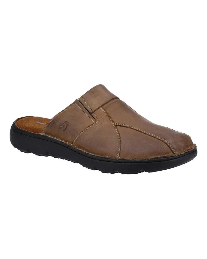 Hush Puppies Herren Carson Leder Pantoletten (Braun Braun