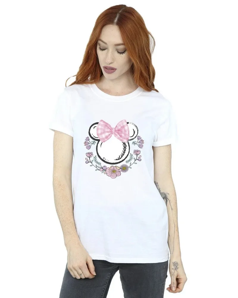 Disney T-Shirt Schleife für Damen (Weiß Weiß