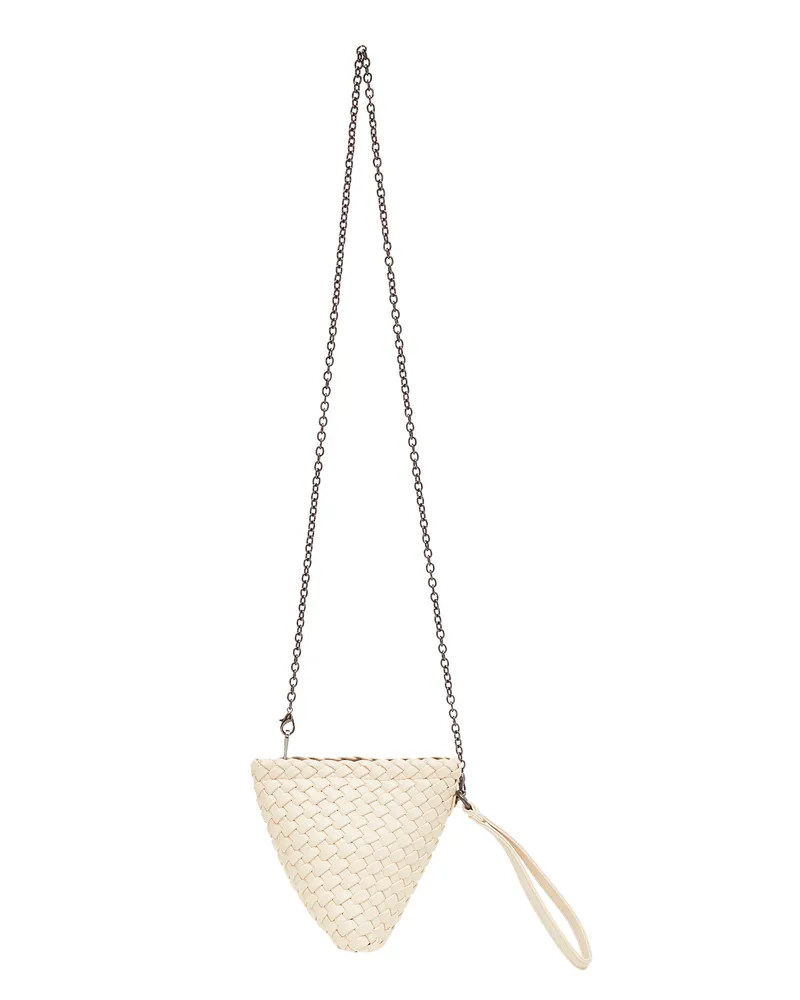 FAINA Handtasche Damen Wollweiß Wollweiß