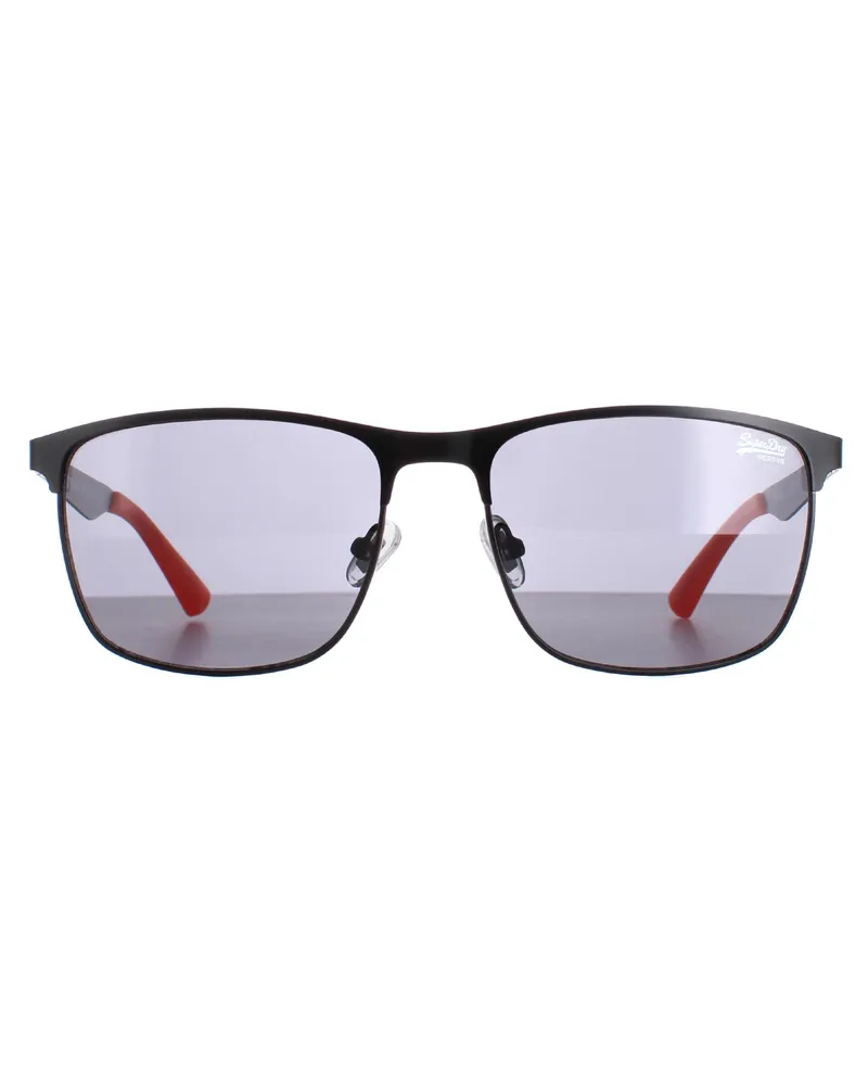 Superdry. Square Mens Matte Schwarz Grau Ace SDS Schwarz