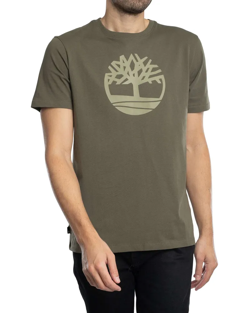 Timberland Baum-Logo-T-Shirt, Grün Grün