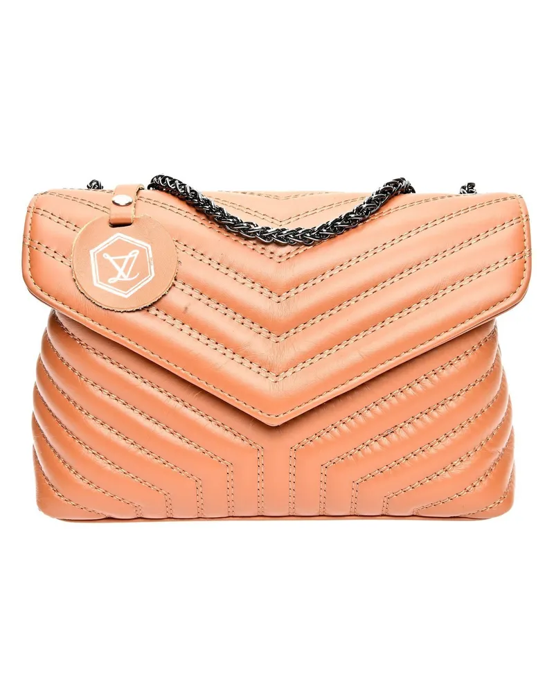 Luisa Vannini Braun Rindsledertasche Braun