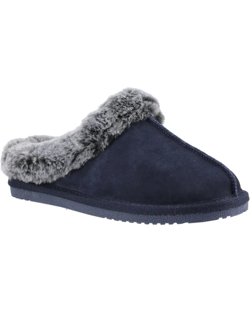Hush Puppies Amara Wildleder Damen Hausschuhe in Marineblau Marineblau