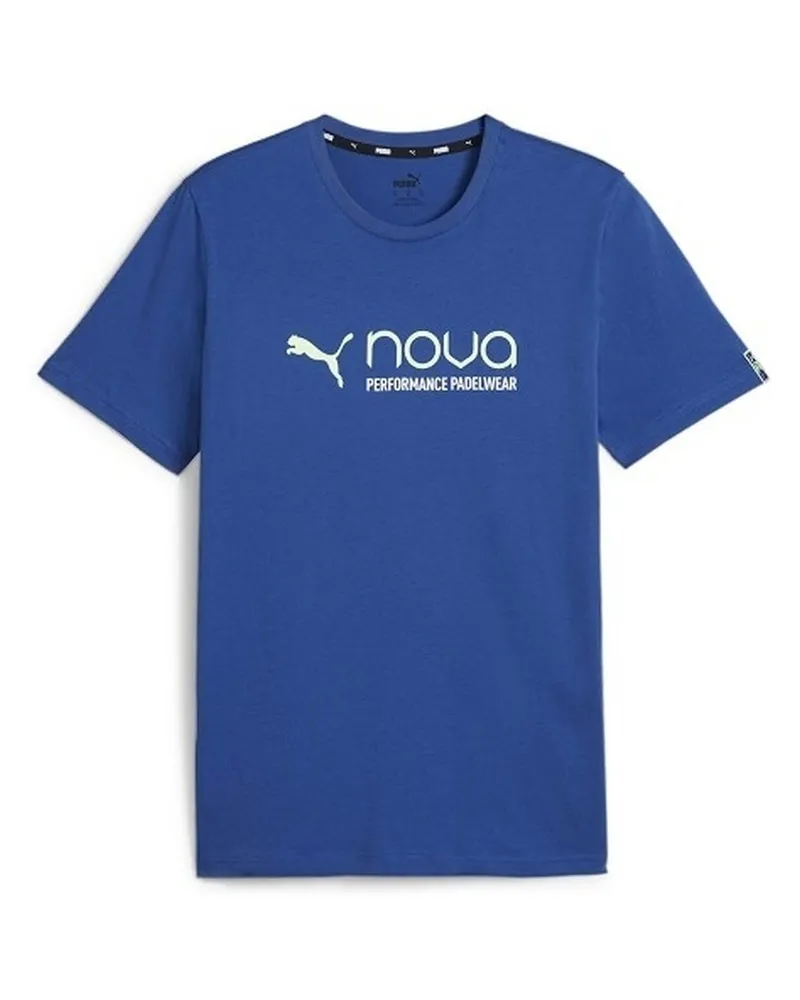 Puma Individuelles Herren Blaues Padel T-Shirt Blau