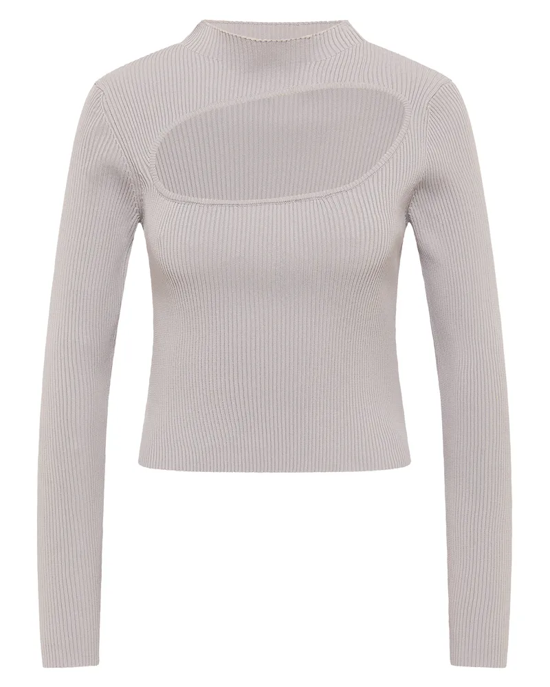 My Mo Strickpullover Damen grau Grau