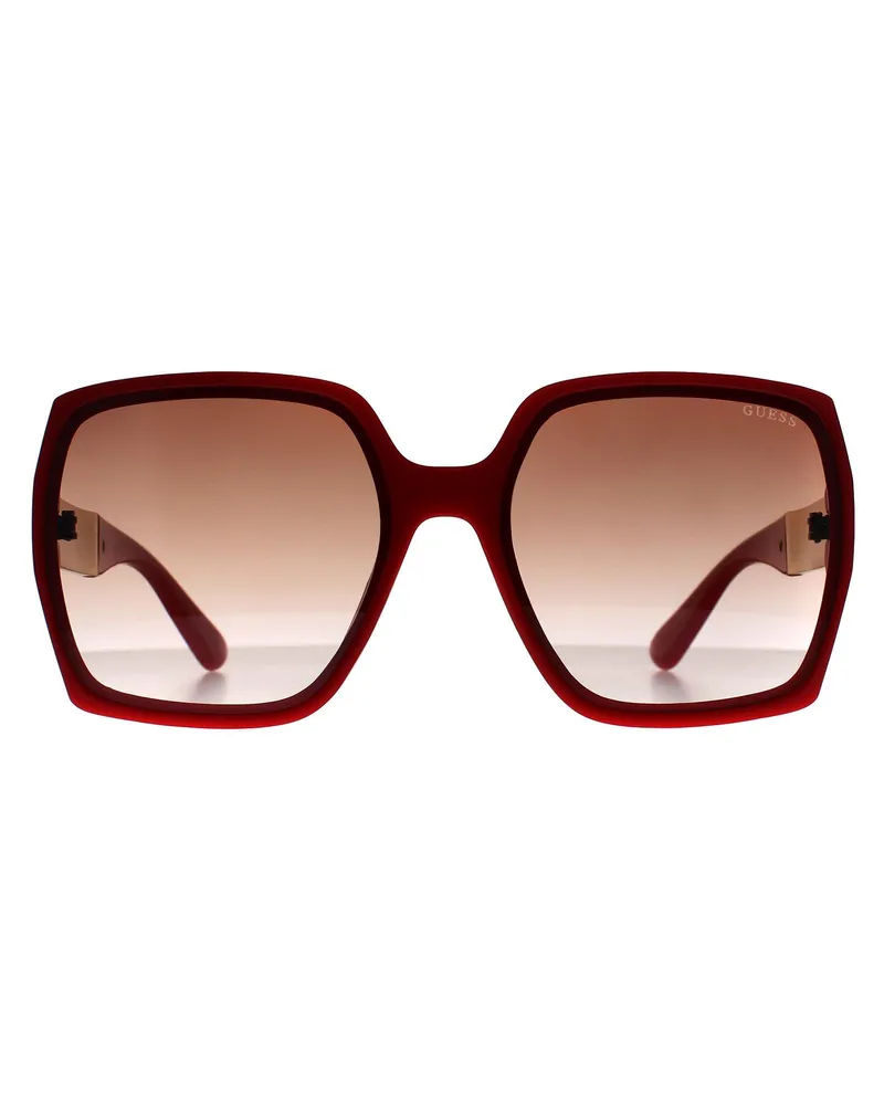 Guess Schmetterling Womens Glänzend Rot Braun Farbverlauf GO00031 Rot