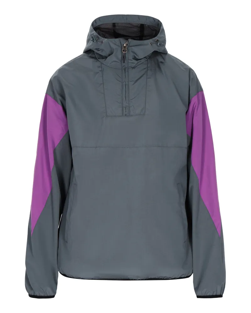 DreiMaster Jacke Männer Graublau Colorblock Grau