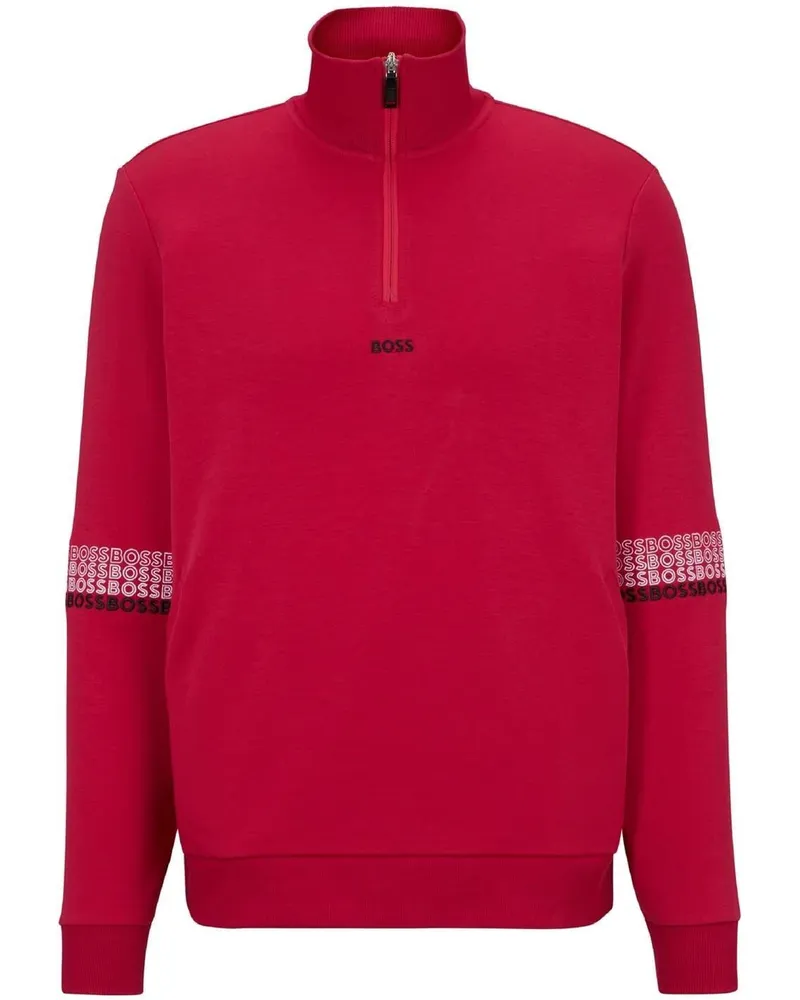 HUGO BOSS Sweatshirt für Herren, Regulär, Langärmlig (Rot Rot