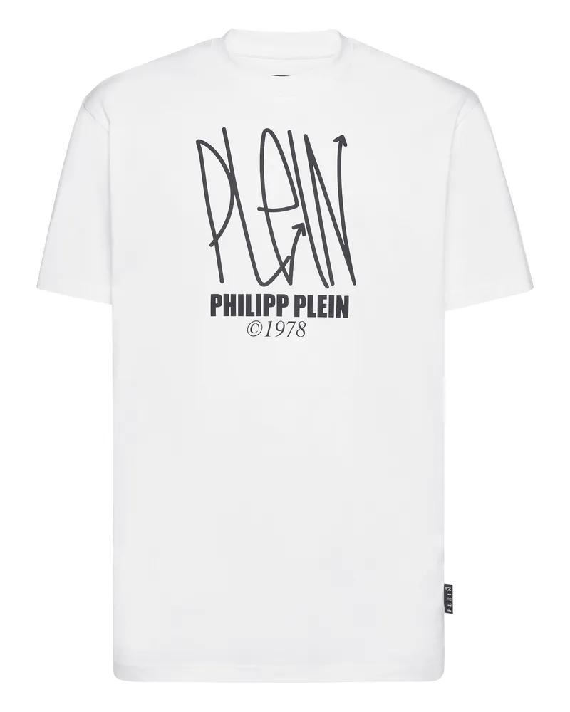 Philipp Plein Rundhals-T-Shirt Skull - Weiß Weiß