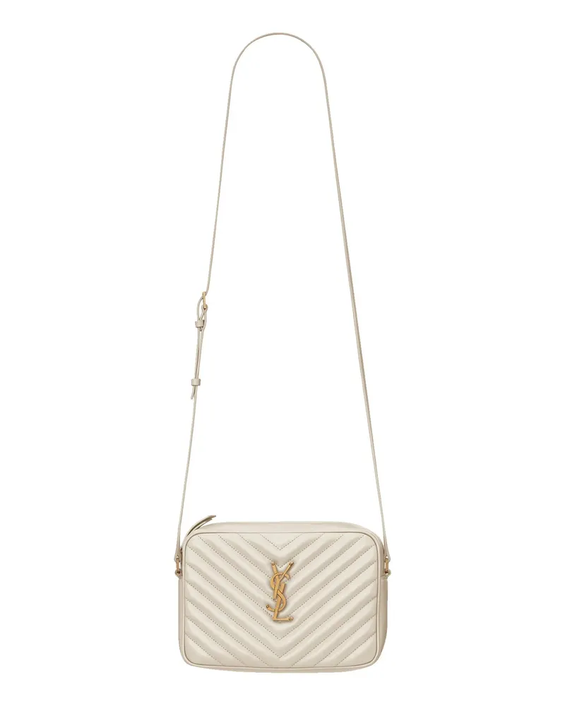 Saint Laurent Lou Kameratasche Weiß