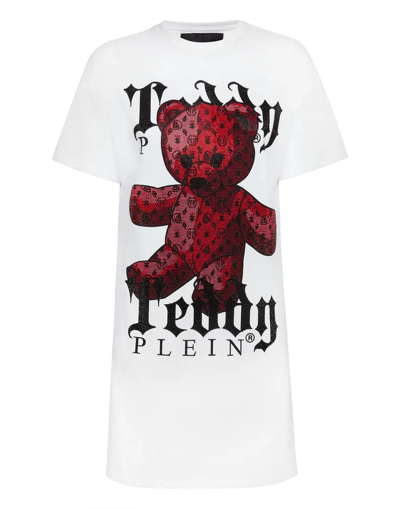 Philipp Plein Kleid Monogram Weiß